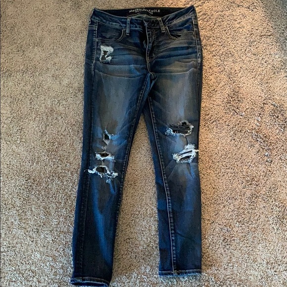 American Eagle Outfitters Denim - American Eagle destroyed skinny jegging